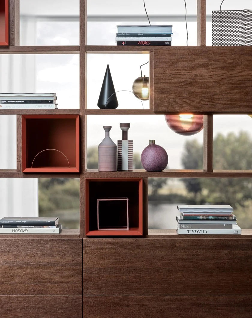 Spazioteca Double-Sided Bookcase (9021)