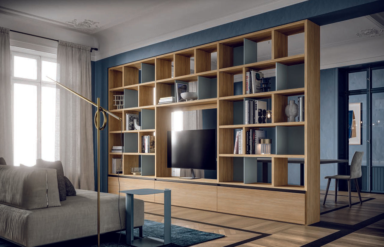 Homy composition (GS215) - Double sided bookcase